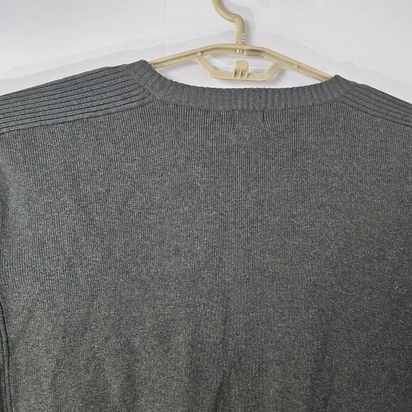 Levi's Sweater Mens Large Green Ribbed Shoulders Cotton Pullover Top - Picture 8 of 9
